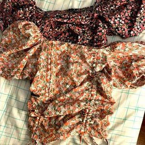 Puff sleeve crop top